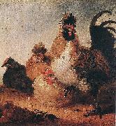 Aelbert Cuyp Rooster and Hens oil on canvas